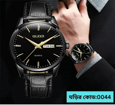 OLEVS WATCH MODEL 6898 FASHION WATCH FOR MEN FULL BLACK COLOUR WATCH FOR MEN