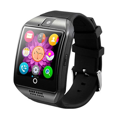 Q18  Smart Watch Sim  & Memory Card Slot Camera Bluettoh Calling Smartwatch