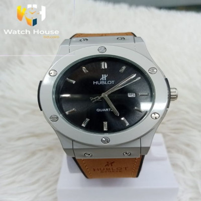 Hublot Belt watch For man Luxury Fashionable  Movement Premium Stainless Steel Water-Resistant Wrist Watch For Men