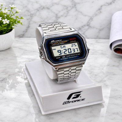 G-FORCE F-91W 100% Waterproof Stainless Steel Chain Hand Watch